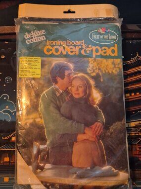 Vintage Fruit of the Loom Ironing Board Cover Pad Deluxe Cotton F-3000 Sealed